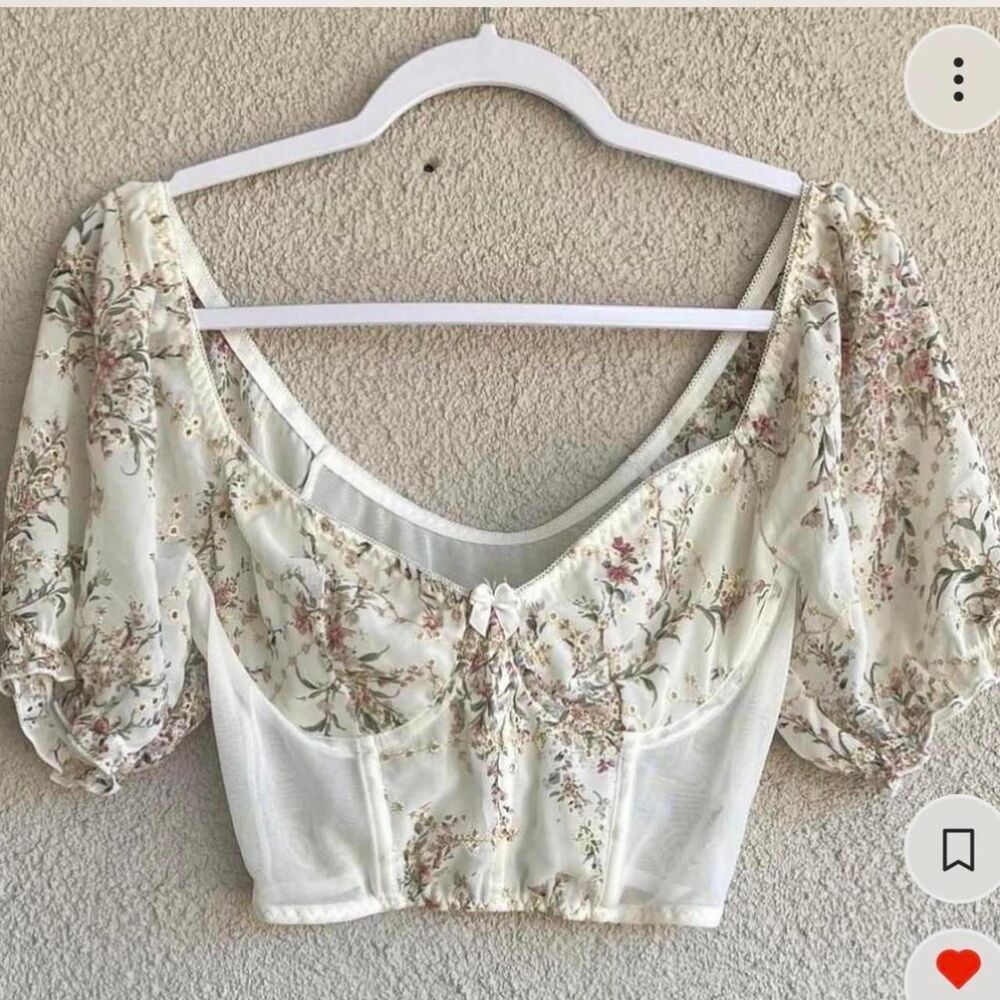 Free-people Women's White and Cream Corset